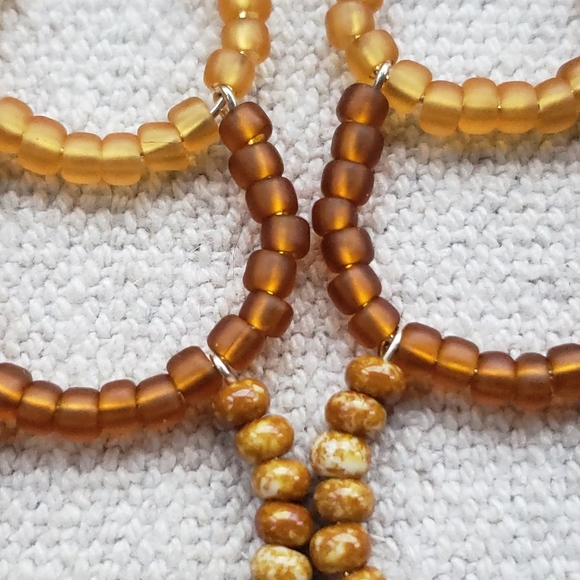 Neutral Hoop Earrings, Fun Earrings, Statement Earrings, Bold Jewelry - Picture 3 of 4